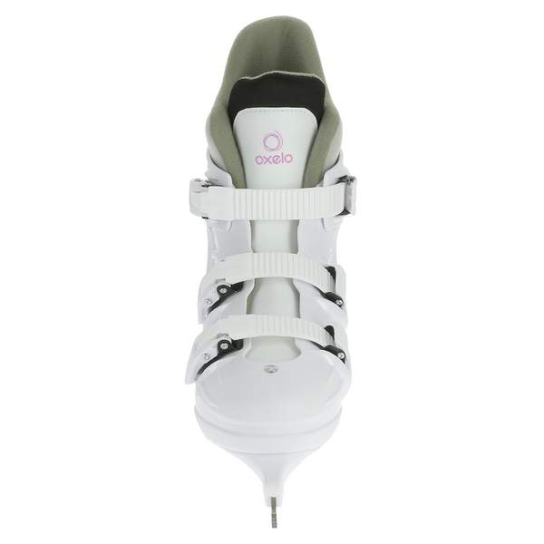 Коньки ледовые женские белые FIT1 Oxelo