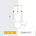 Рюкзак туристический 65 л женский серый MT500 AIR Forclaz