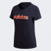 Футболка зауженная женская темно-синяя Adidas