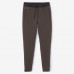 Брюки для бега зауженные мужские коричневые RUN WARM+ Kalenji
