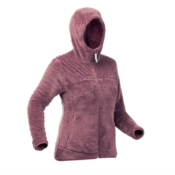 Кофта флисовая теплая походная женская sh100 ultra-warm QUECHUA
