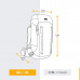 Рюкзак туристический 70 л женский бордовый MT900 Forclaz